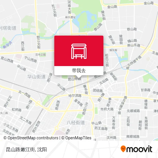 昆山路嫩江街地图