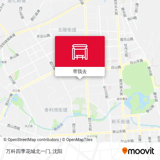 万科四季花城北一门地图