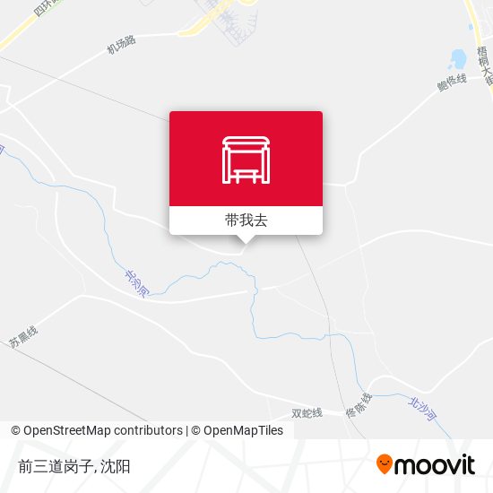 前三道岗子地图