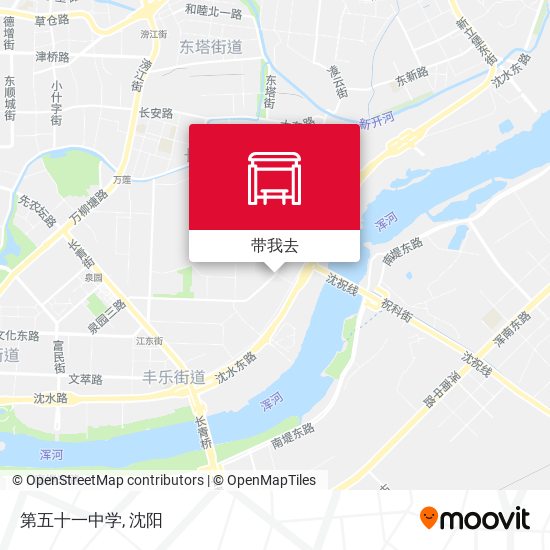 第五十一中学地图