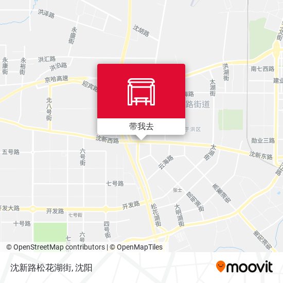 沈新路松花湖街地图