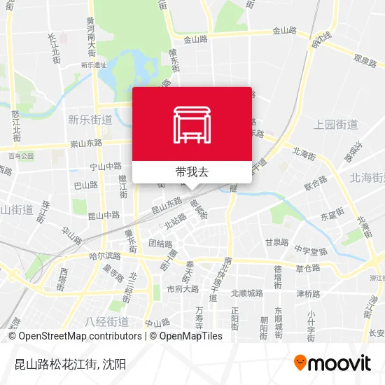 昆山路松花江街地图