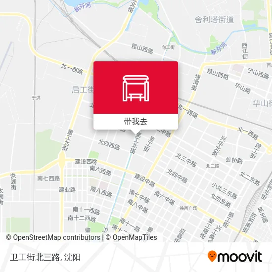 卫工街北三路地图