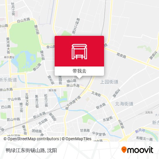 鸭绿江东街锡山路地图