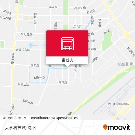 大学科技城地图