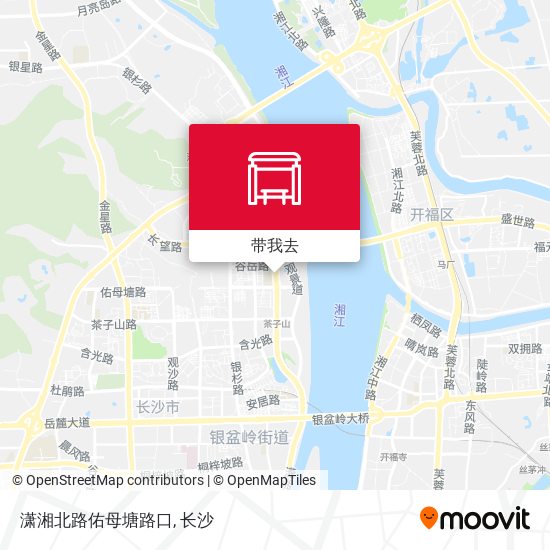 潇湘北路佑母塘路口地图