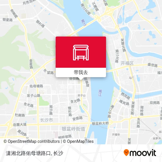 潇湘北路佑母塘路口地图