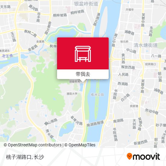 桃子湖路口地图