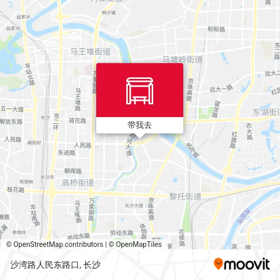 沙湾路人民东路口地图