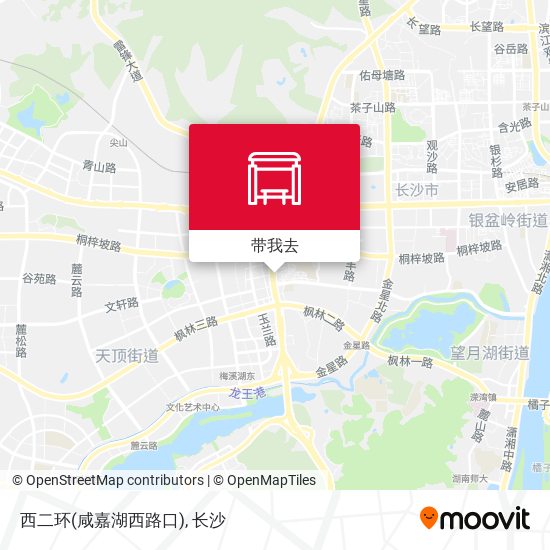 西二环(咸嘉湖西路口)地图