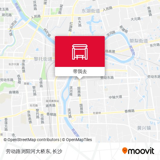 劳动路浏阳河大桥东地图
