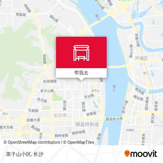 茶子山小区地图