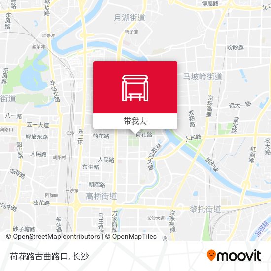 荷花路古曲路口地图