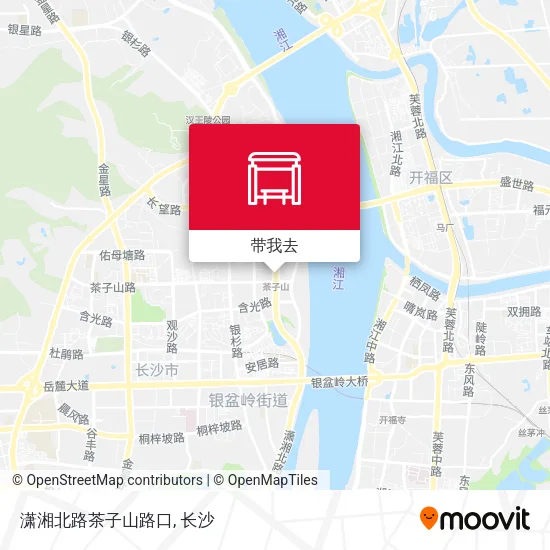 潇湘北路茶子山路口地图