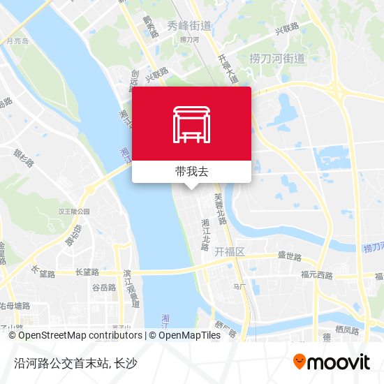 沿河路公交首末站地图