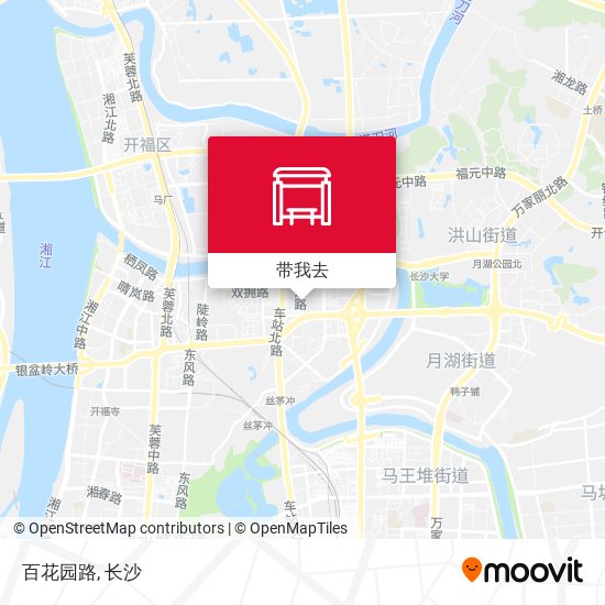 百花园路地图