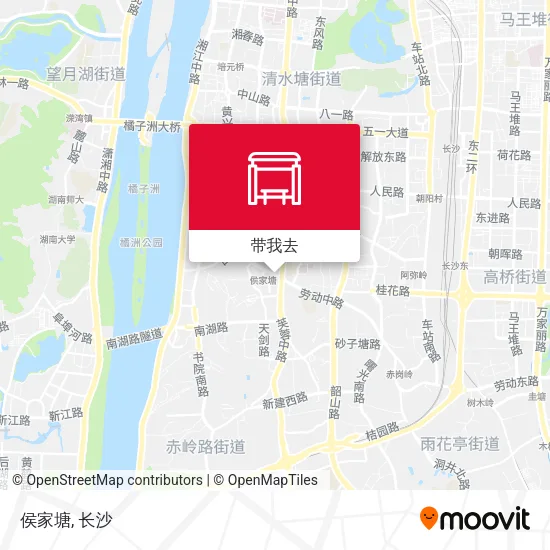 侯家塘地图