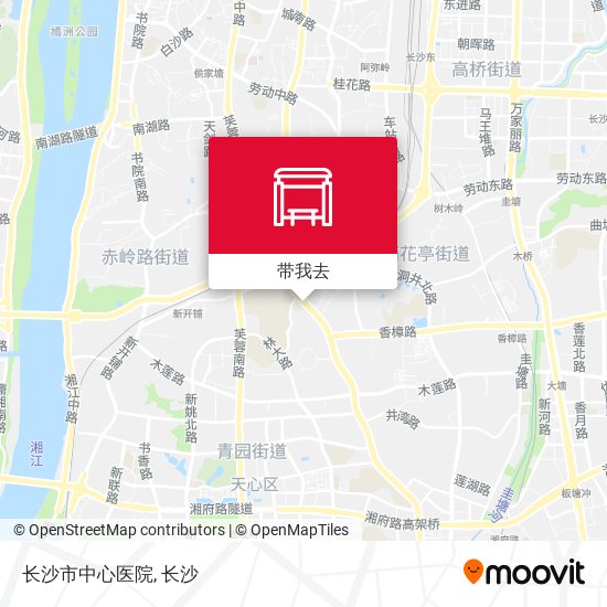 长沙市中心医院地图