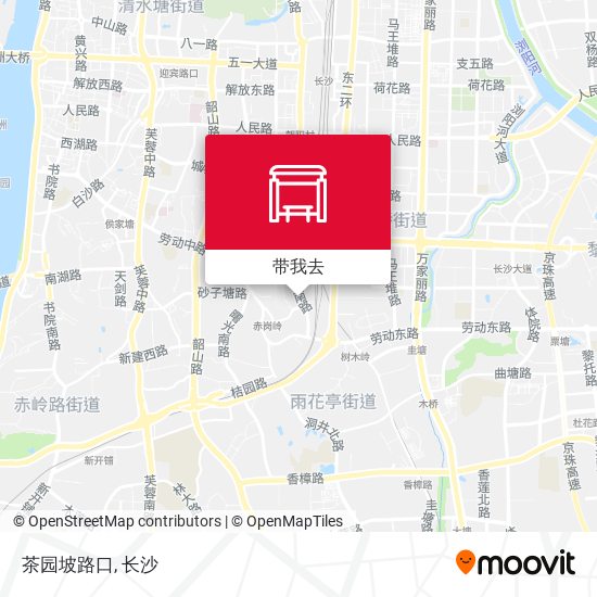 茶园坡路口地图