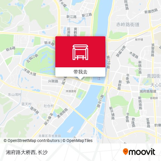 湘府路大桥西地图