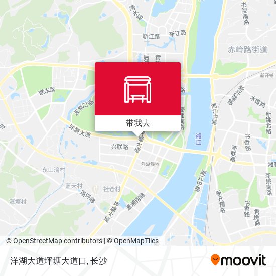 洋湖大道坪塘大道口地图