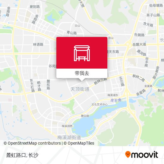 麓虹路口地图