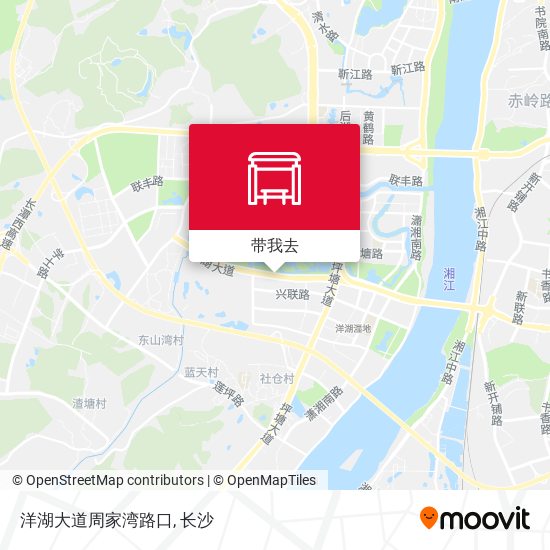洋湖大道周家湾路口地图