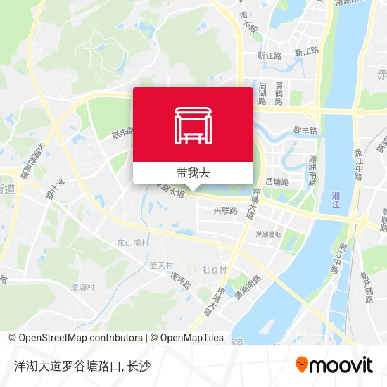 洋湖大道罗谷塘路口地图