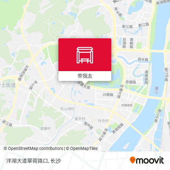 洋湖大道翠荷路口地图