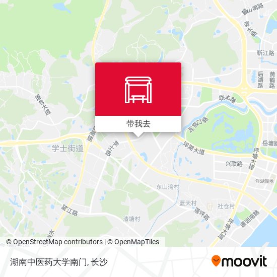 湖南中医药大学南门地图