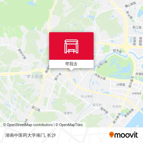 湖南中医药大学南门地图