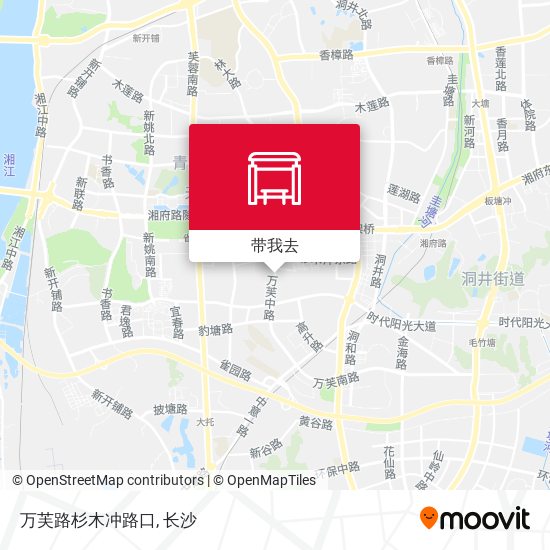 万芙路杉木冲路口地图