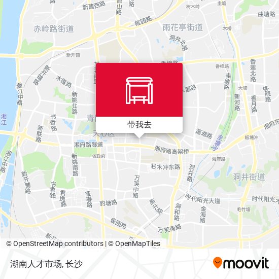 湖南人才市场地图