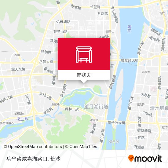 岳华路咸嘉湖路口地图