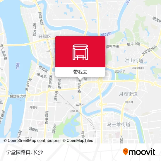 学堂园路口地图