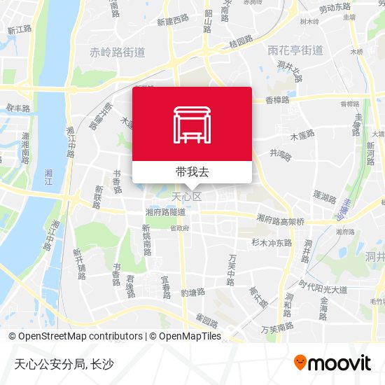 天心公安分局地图