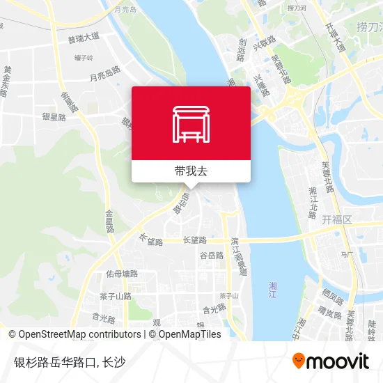 银杉路岳华路口地图