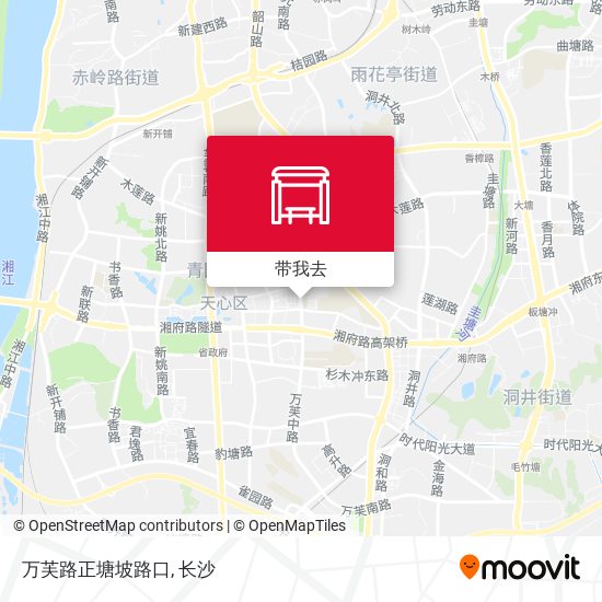 万芙路正塘坡路口地图