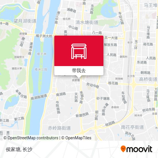侯家塘地图