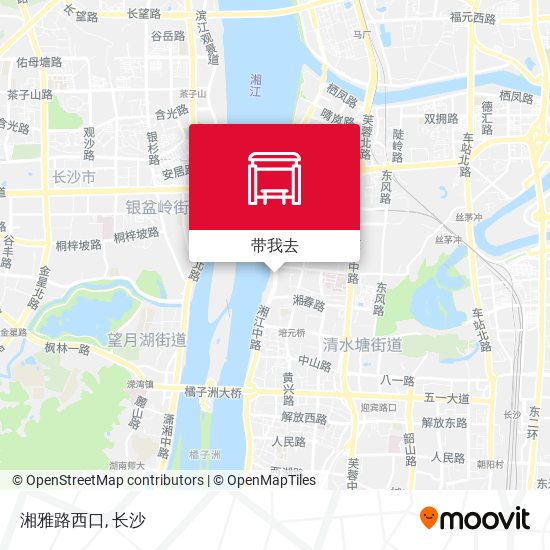 湘雅路西口地图