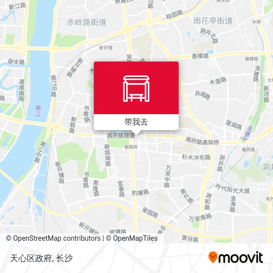 天心区政府地图