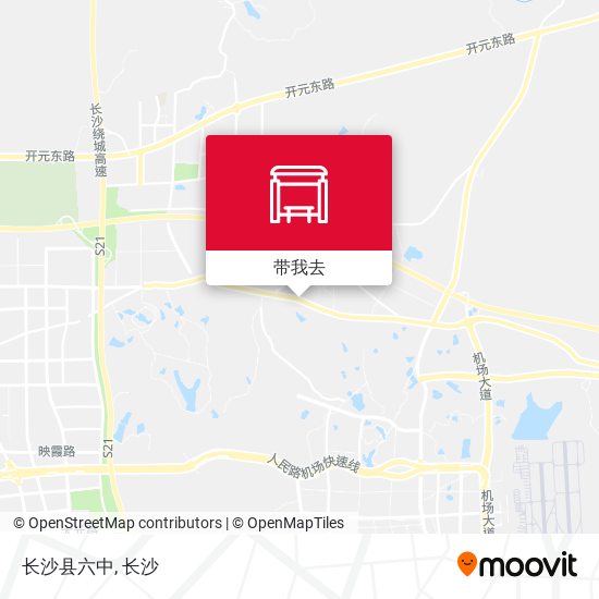 长沙县六中地图