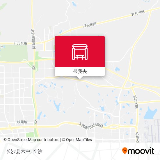 长沙县六中地图