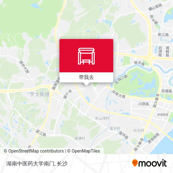 湖南中医药大学南门地图