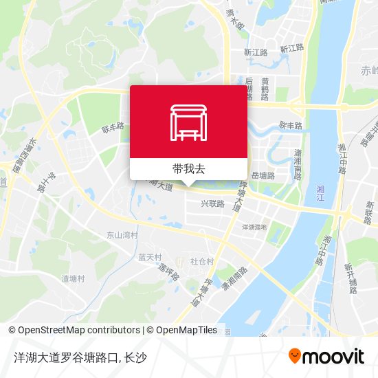 洋湖大道罗谷塘路口地图