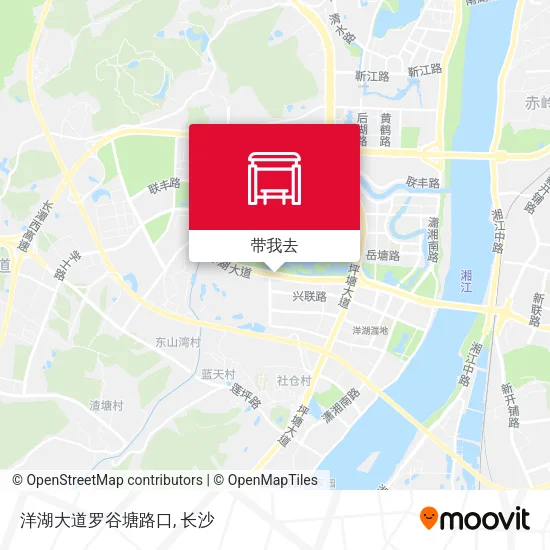 洋湖大道罗谷塘路口地图