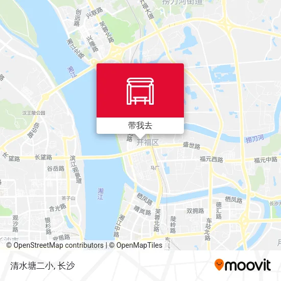 清水塘二小地图