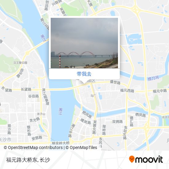 福元路大桥东地图
