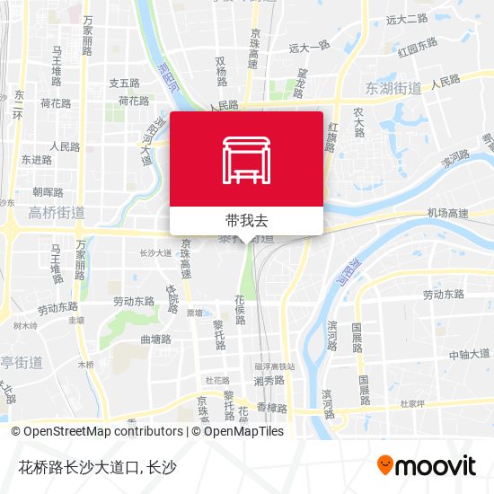 花桥路长沙大道口地图
