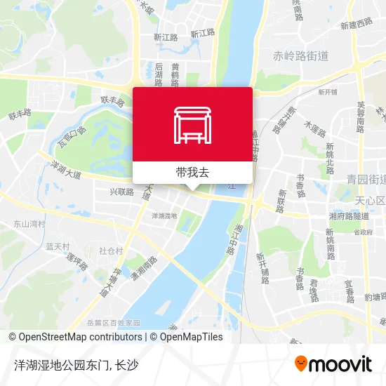 洋湖湿地公园东门地图